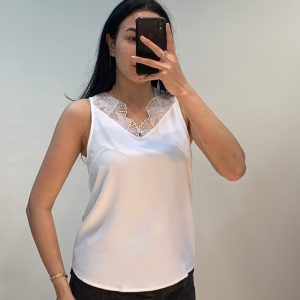 White Jackline Camisole Blouse in Nairobi